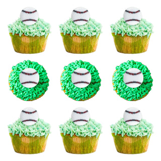 Baseball Cupcake Toppers