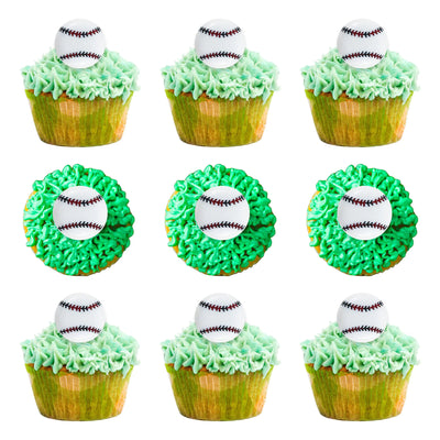 Baseball Cupcake Toppers